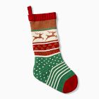 Open Box: Fair Isle Knit Stocking - Reindeer
