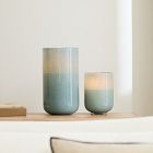 Open Box: Mari Glass Hurricane, Large - Blush Spots