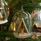 Cabin in Cloche Ornament Collection
