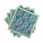 Furbish Studio Block Print Quilted Coasters (Set of 4)