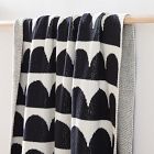 Happy Habitat Recycled Cotton Throw - Hippos Black