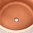 Ultralight Dreams Khari Hand-Painted Striped Mid-Century Planter