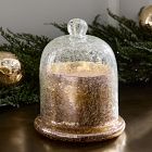 Bronze Shimmer Metallic Cloche Candles - Frozen Pine &amp; Cedarwood