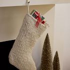 Chunky Alabaster Knit Stocking