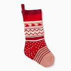 Fair Isle Knit Stocking - Santa Hats