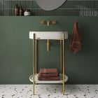 Manhattan Oval Handmade Vessel Sink &amp; Console