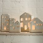Ceramic Village Tealight Candleholders
