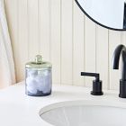 Color Blocked Glass Canister