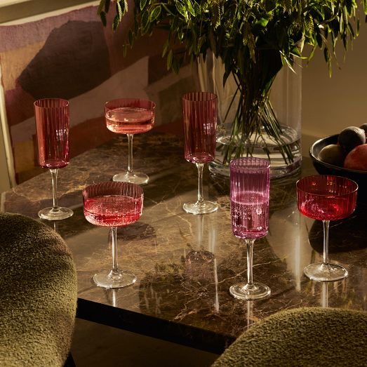 Gems Coupe Glasses (Set of 4) by West Elm