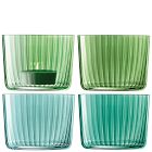 Gems Glass Tealight Holders (Set of 4)