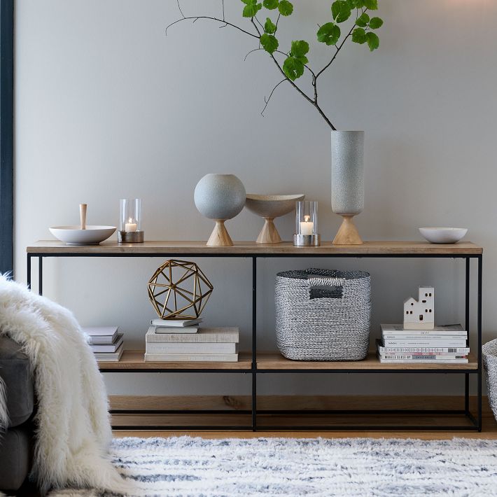 ウエストエルム ストリームライン シェルフ シンプル オープンラック TV台 Streamline Media Console (60
