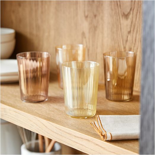 Gems Tall Drinking Glasses (Set of 4) by West Elm