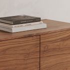 Rina Curved Oak Pedestal Sideboard (72")