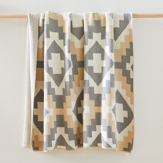 Happy Habitat Recycled Cotton Throw - Kilim by West Elm