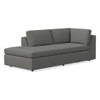 Open Box: Build Your Own Harris Sectional, Left Arm Bumper Chaise - Performance Chenille Tweed Pewter