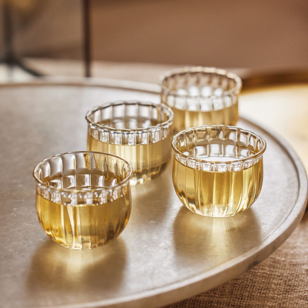 Fleck Kira Small Glass Cups (Set of 4) - Glass, Set of 4