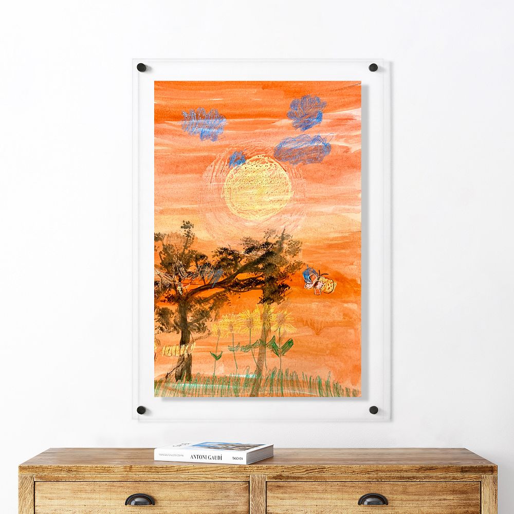 Girl Friday Modern Acrylic Poster Frame - Black Hardware