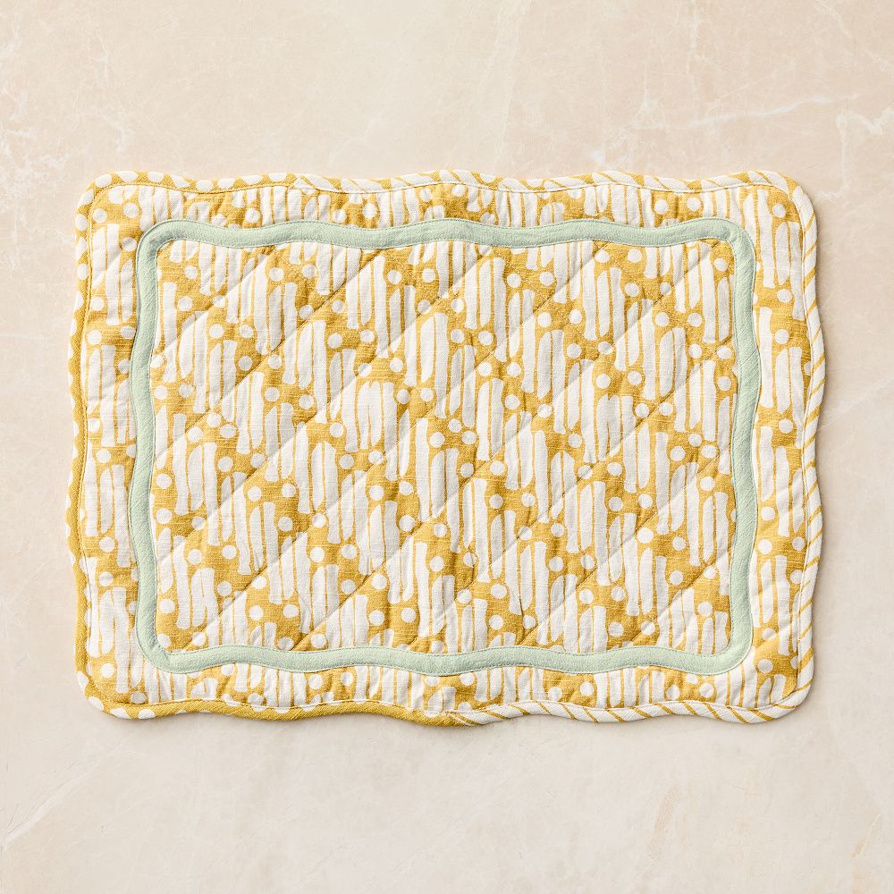 Batik Cotton Placemats - Dijon, Set of 4