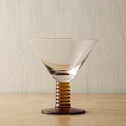 Grooved Stem Martini Glasses