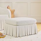 Robin Pleated Skirt Storage Ottoman