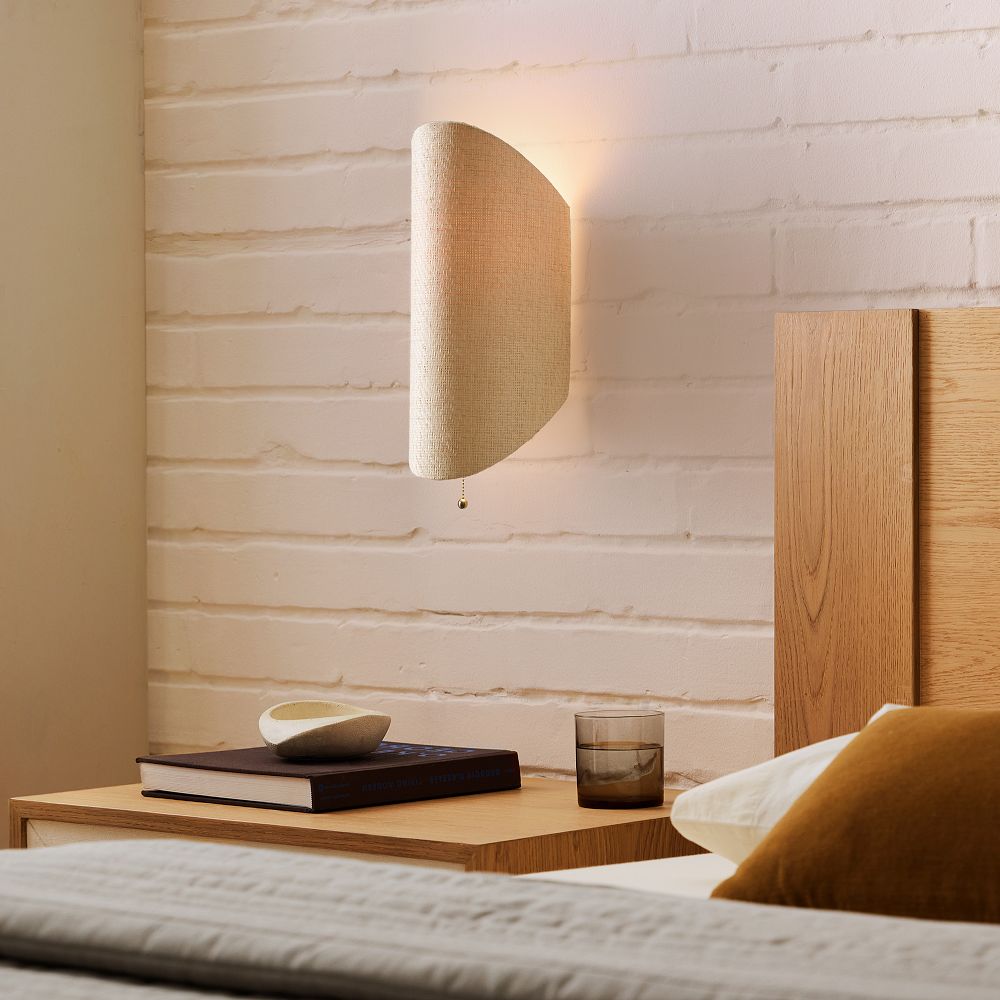 Flynn Woven Sconce (14") by West Elm