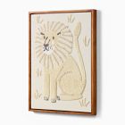 Tufted Lion Wall Art