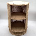 Open Box: Billie Rattan Storage Side Table (23") - Natural
