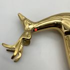 Open Box: Metal Object, Standing Reindeer - Brass
