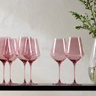 Open Box: Estelle Colored Stemware Glasses, Set of 5 - Rose