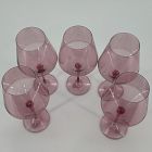 Open Box: Estelle Colored Stemware Glasses, Set of 5 - Rose