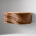 Open Box: Lara Floating Nightstand (18") - Cool Walnut