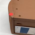 Open Box: Lara Floating Nightstand (18") - Cool Walnut