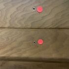 Open Box: Pierce &amp; Ward Burl Wood Nightstand (18") - Light Nutmeg