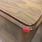 Open Box: Pierce &amp; Ward Burl Wood Nightstand (18") - Light Nutmeg