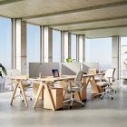 Open Box: Privacy &amp; Modesty Linen Side Screen (27"W x 17"H) - Light Gray