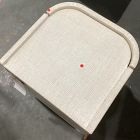 Open Box: Solstice Painted Raffia Mini Nightstand (16") - Whitewash