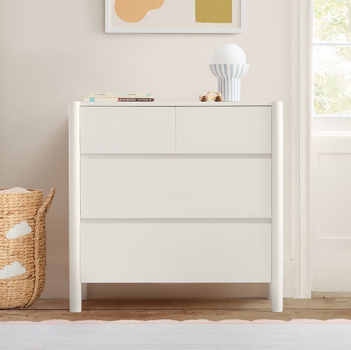 Kids Leo 4-Drawer Narrow Dresser 36