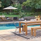 Open Box: Outdoor Round Umbrella, 106"Diam. x 99"H - Cast Ash, Driftwood