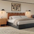 James Leather Hanging Headboard