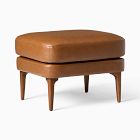 Auburn Leather High-Back Chair Ottoman