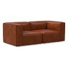 Remi Leather Modular Sofa (72"&ndash;108")