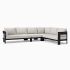 Caldera Aluminum Outdoor 4-Piece L-Shaped Sectional (129")