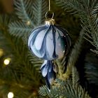 Marbled Surface Glass Ornaments (Set of 3)