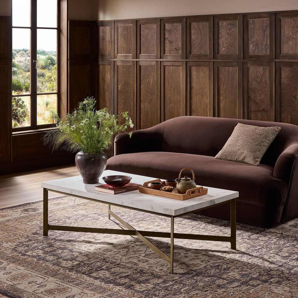 Michael Marble Coffee Table (55") by West Elm