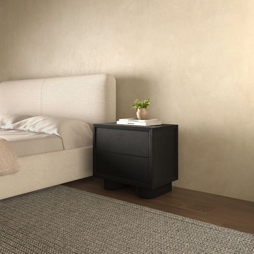 Zachariah Faux Shagreen Nightstand (24") by West Elm