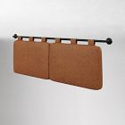 James Leather Hanging Headboard