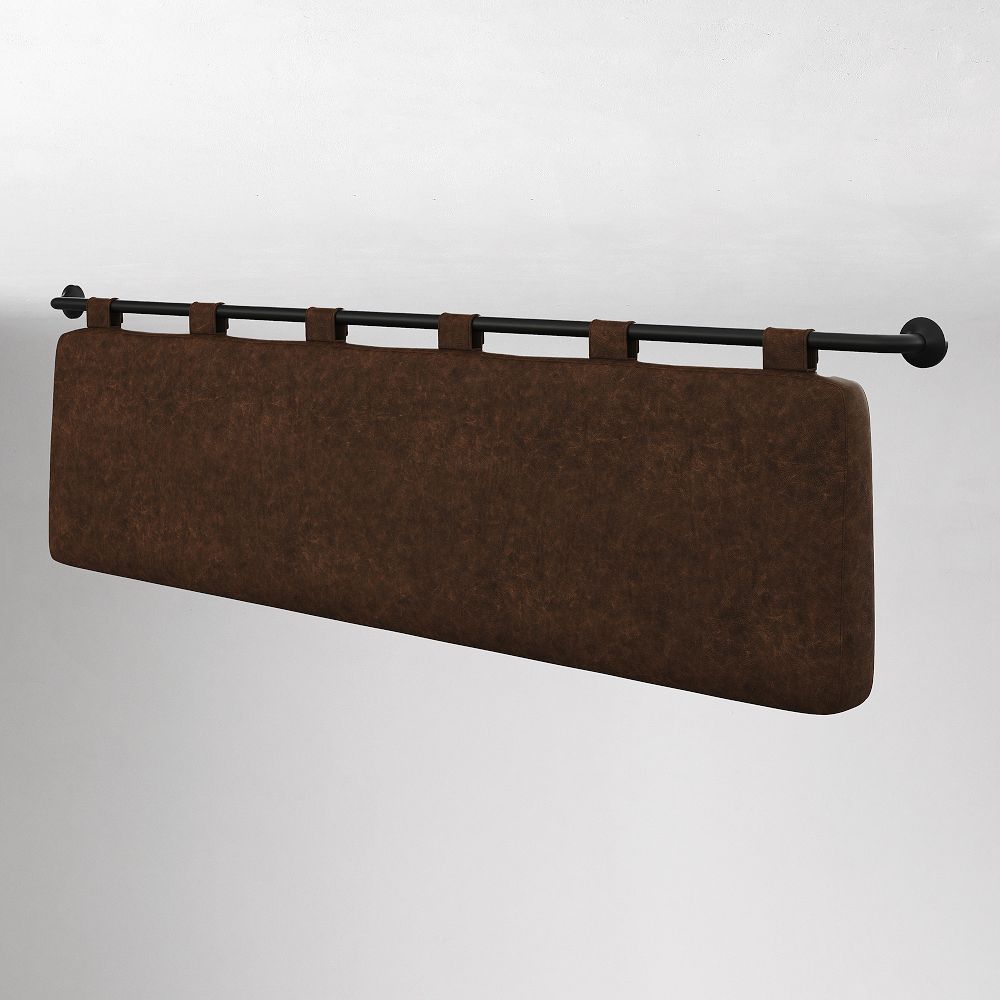 James Leather Hanging Headboard - Molasses
