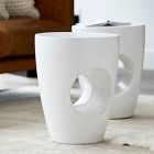 Cutout Sculptural Outdoor Stool (14")