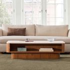 Panorama Marble Open Storage Coffee Table (52")