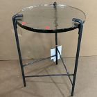 Open Box: Ellery Side Table (16") - Dark Bronze, Glass